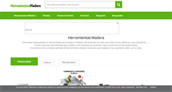 Desktop Screenshot of herramientas-madera.com